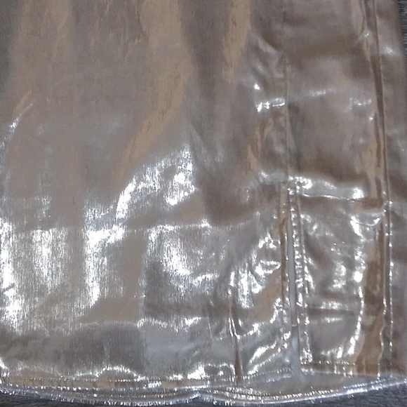 4SI3NNA Remi Gold Metallic Mini Dress.Small, Sexy Open Back with Straps.S - Picture 4 of 13